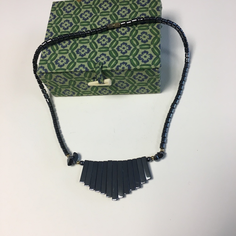 Hematite preowned necklace Boho
